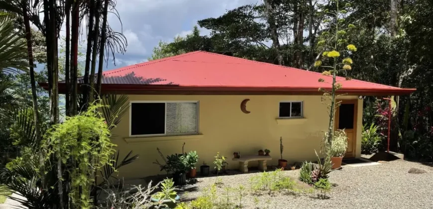 Mountain View Home In Dominical