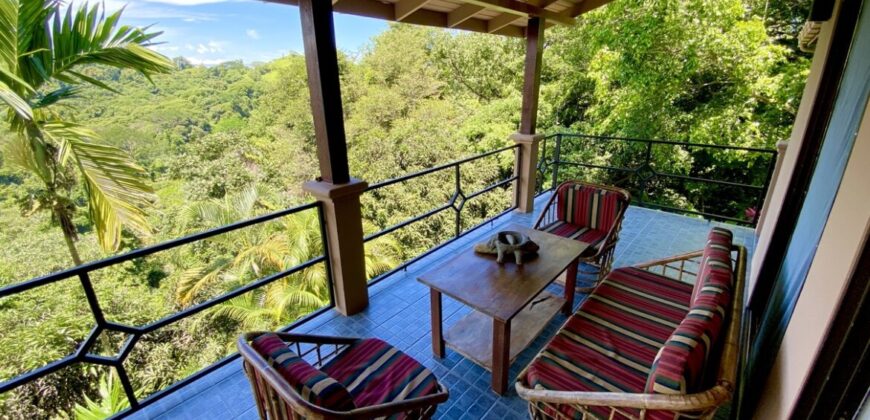 Ocean & Jungle View Home For Sale Dominical