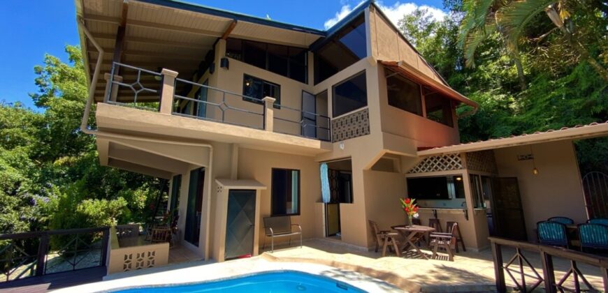 Ocean & Jungle View Home For Sale Dominical