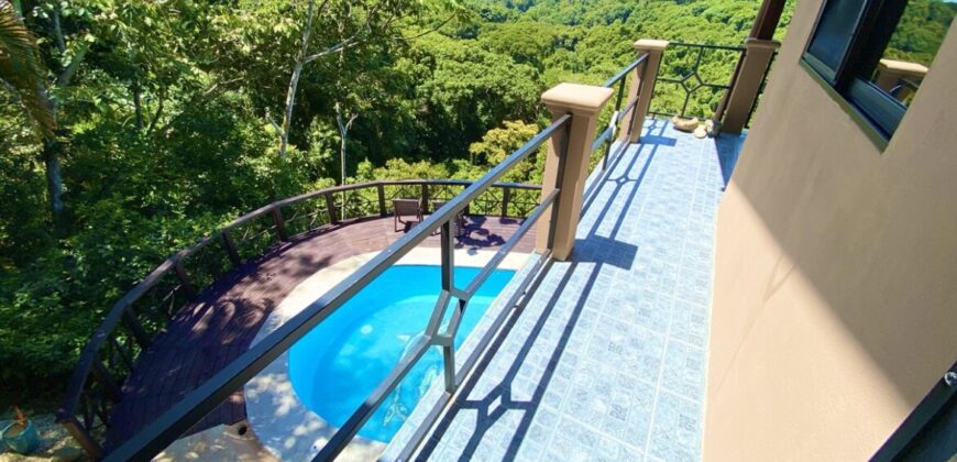 Ocean & Jungle View Home For Sale Dominical