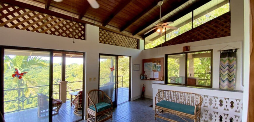 Ocean & Jungle View Home For Sale Dominical