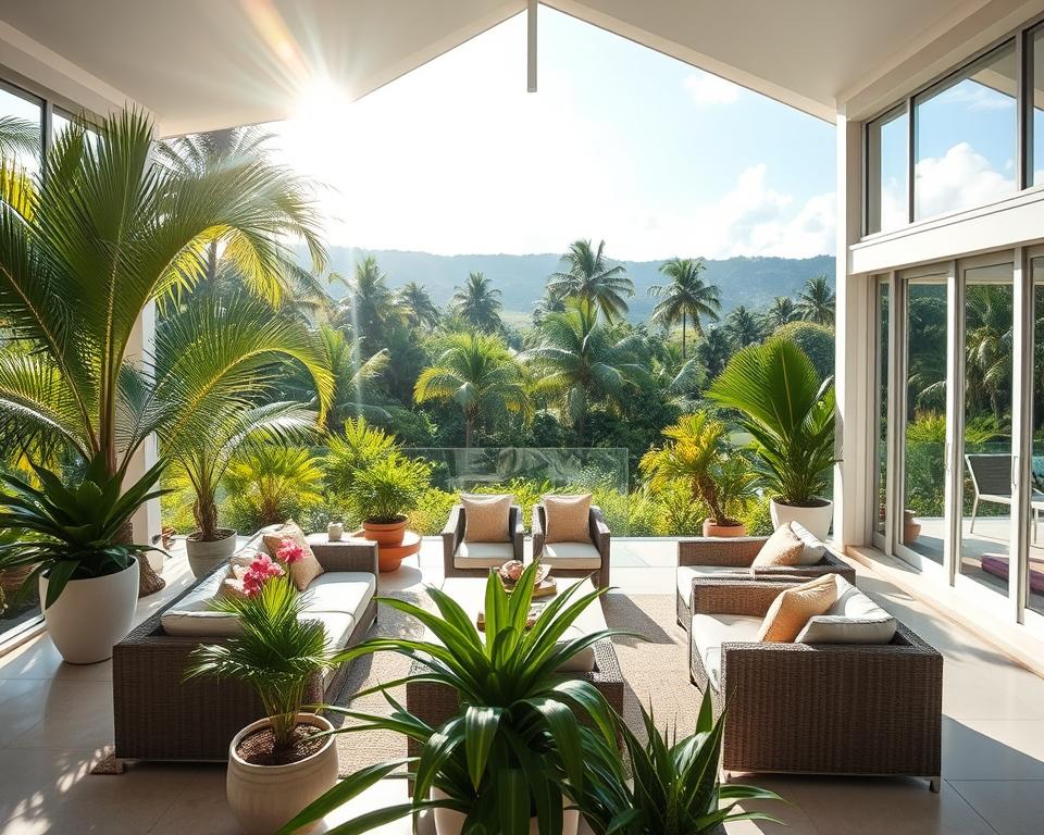 Tropical Indoor-Outdoor Living Spaces